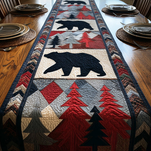 Forest Wanderer Quilted Table Runner NCU0TD1946