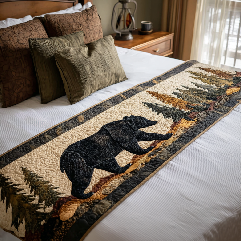 Forest Watch Quilted Bed Runner NCU0PT8372