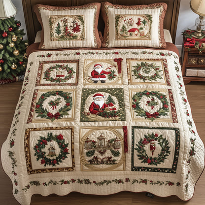 Forest Whimsy 3-Piece Quilted Bedding Set NCU0PT2110