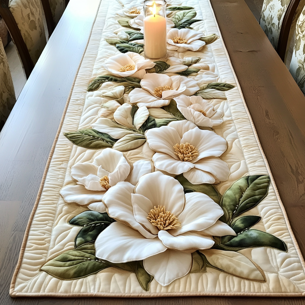 Forest Whisper Quilted Table Runner NCU0VH3002