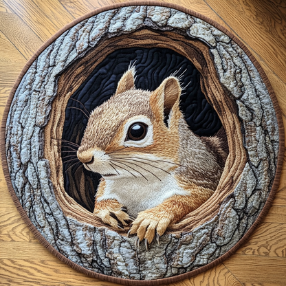 Forest Whispers Quilted Round Mat NCU0VL2060