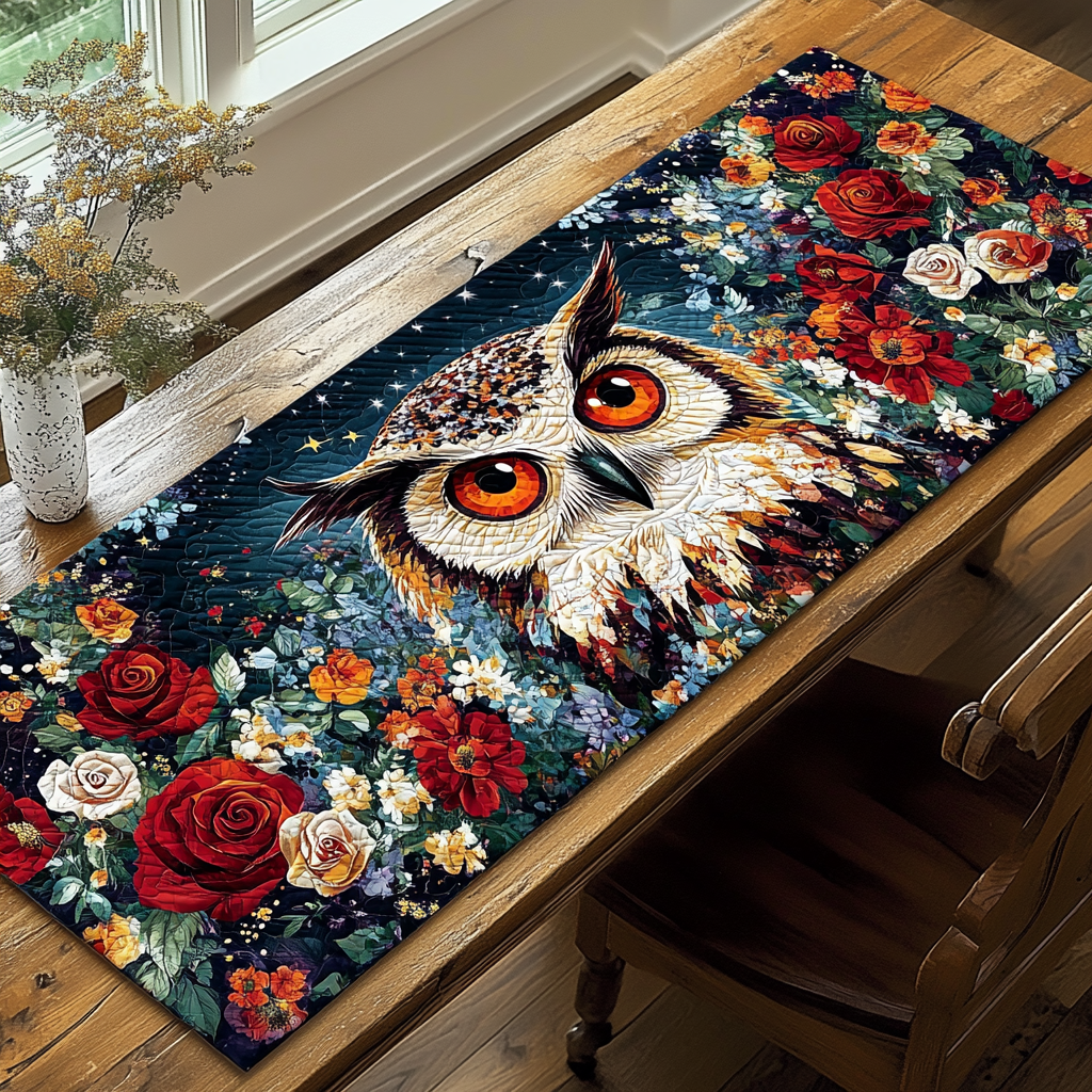 Forest Wisdom Quilted Table Runner NCU0DK4175