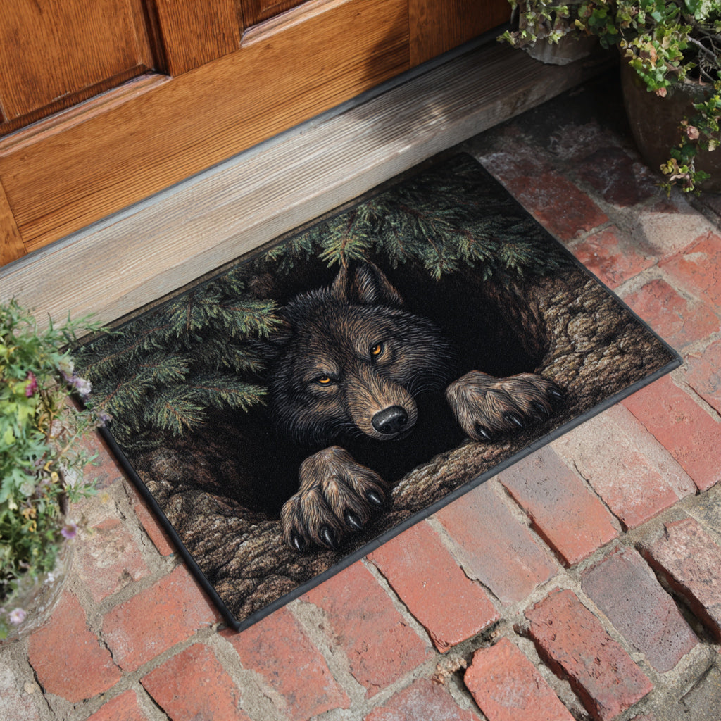 Forest Wolf Peer Doormat NCU0HH1614
