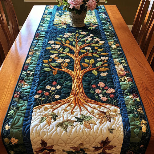Forest of Blooms Quilted Table Runner NCU0NT3022