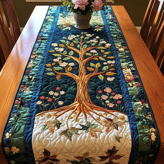 Forest of Blooms Quilted Table Runner NCU0NT3022