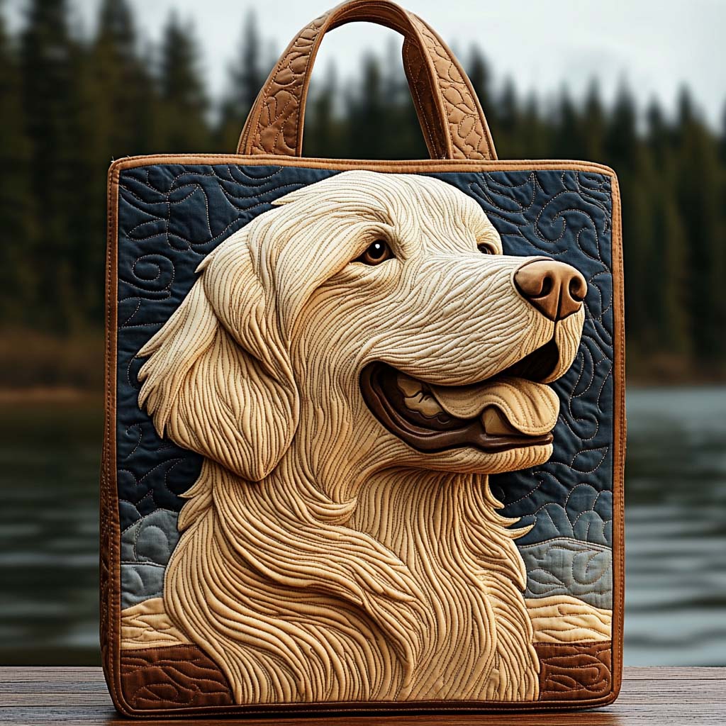 Forestlight Retriever Quilted Tote Bag NCU0XD1191