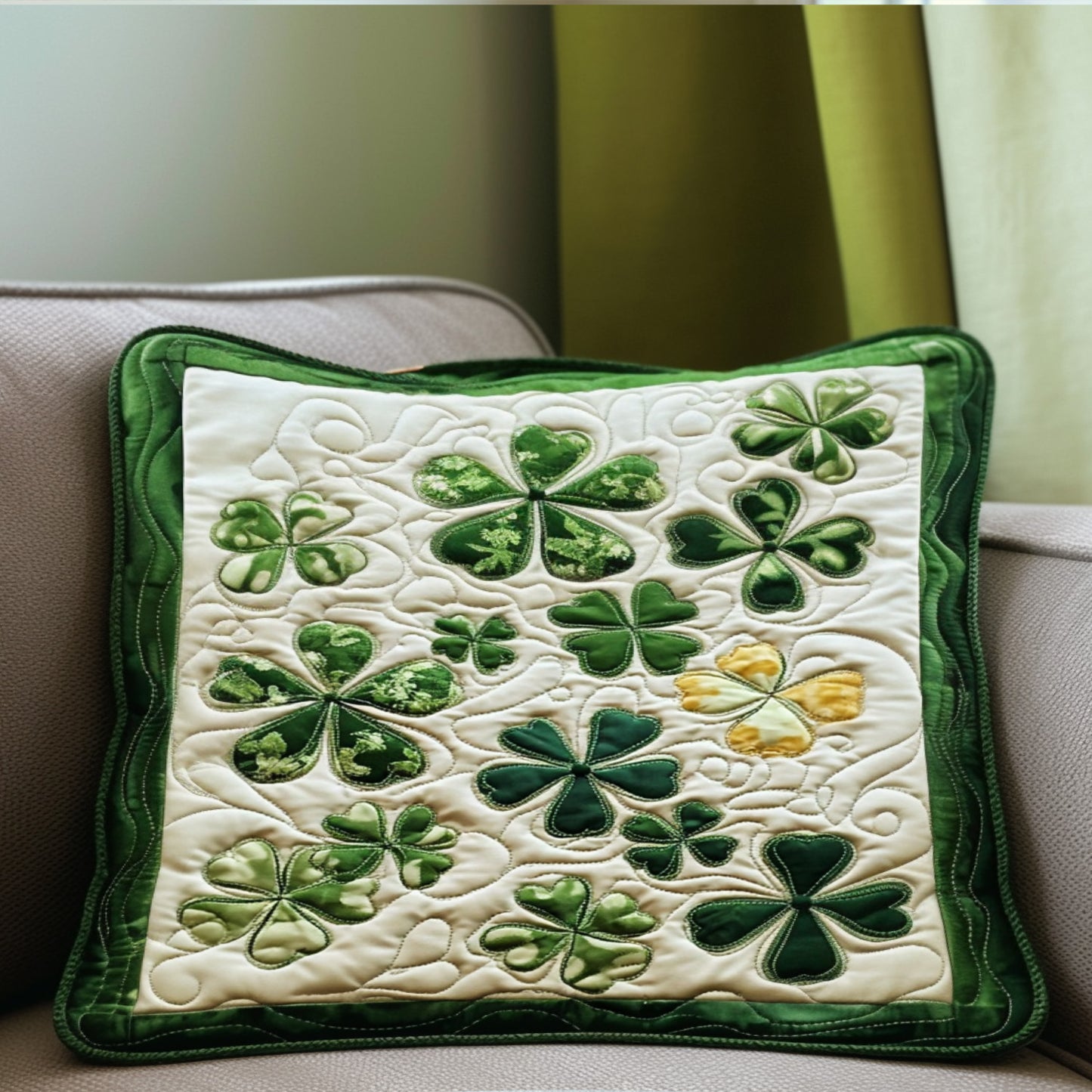 Forest of Luck Quilted Bedding Pillow Case NCU0PT4019