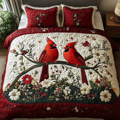 Cardinal 3-Piece Quilted Bedding Set NCU0VT198