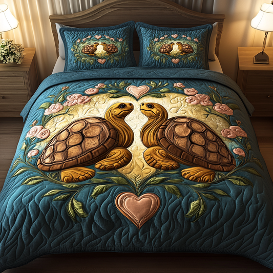 Forever Shells 3-Piece Quilted Bedding Set NCU0VH1559