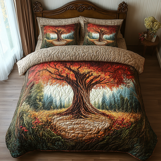 Forgotten Grove 3-Piece Quilted Bedding Set NCU0DV3944