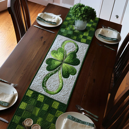 Four-Leaf Promise Quilted Table Runner NCU0PT11274