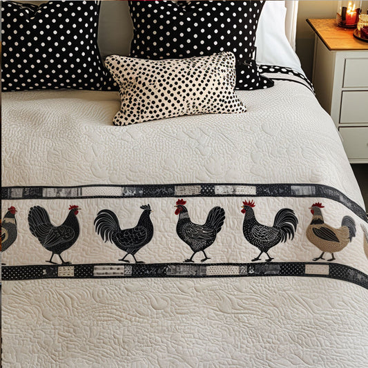 Fowl Fantasy Quilted Bed Runner NCU0PT8070