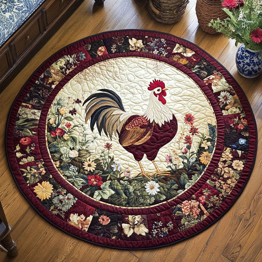 Fowl Fantasy Quilted Round Mat NCU0PT6313