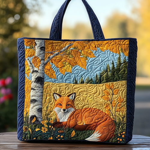 Fox Glow Quilted Tote Bag NCU0DK9659