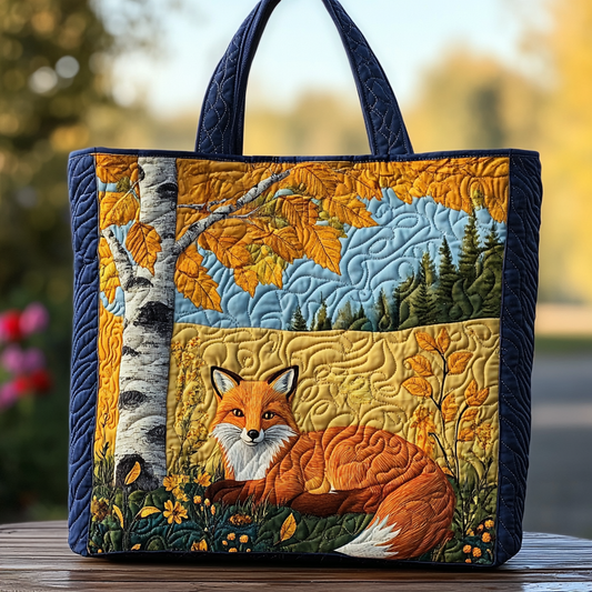 Fox Glow Quilted Tote Bag NCU0DK9659