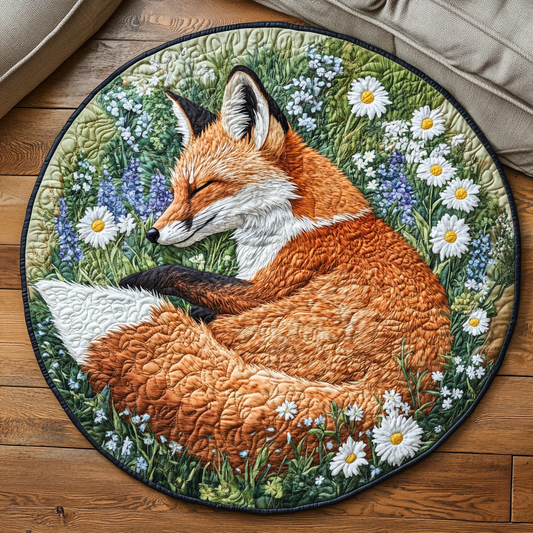 Fox Nest Quilted Round Mat NCU0VH4878