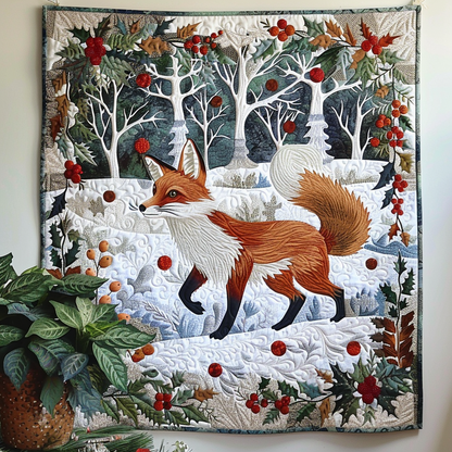 Fox Retreat Quilted Blanket NCU0DV1963