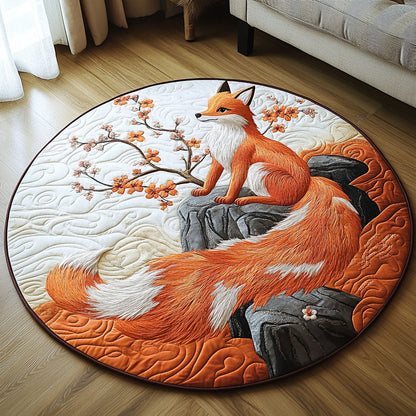 Foxy Illusion Quilted Round Mat NCU0NT6826