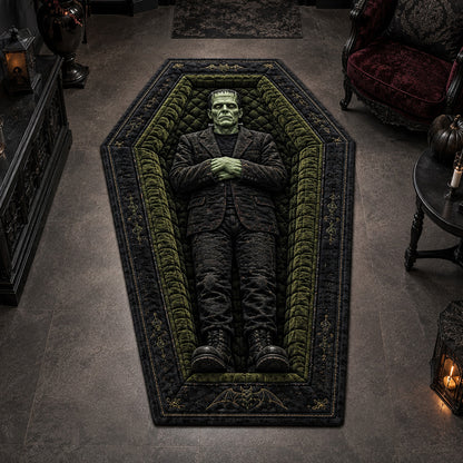 Frankenstein Coffin Custom Shape Area Rug NCU0HH2130