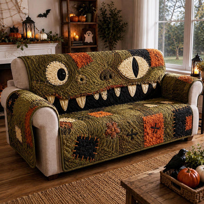 Franky Patch Quilted Sofa Cover NCU0DV9995