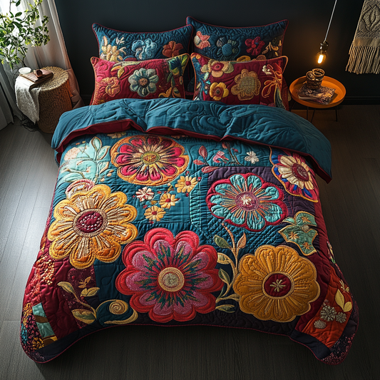 Free-Flowing Dreams 3-Piece Quilted Bedding Set NCU0PT7030