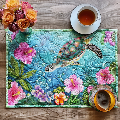 Free Spirit Turtle Quilted Placemat NCU0TL138