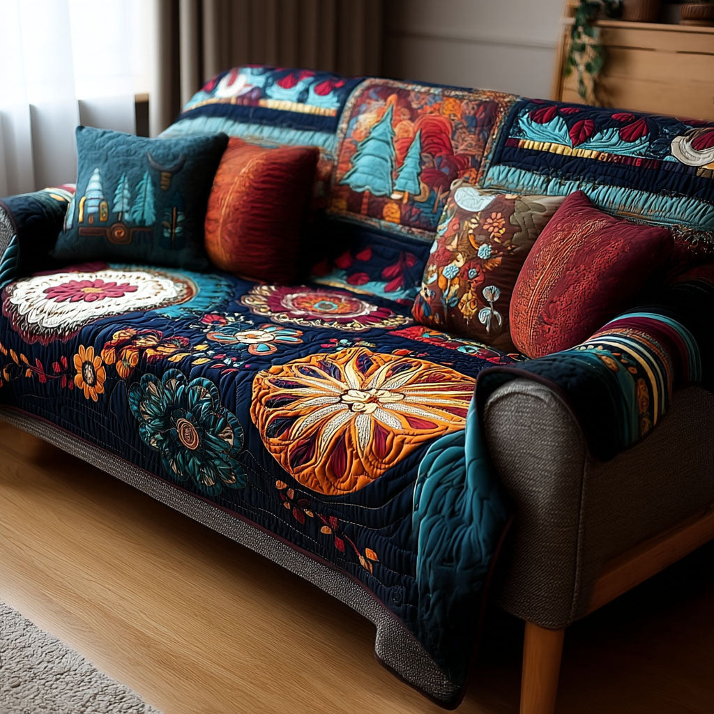 Free Flow Harmony Quilted Sofa Cover NCU0PT10031