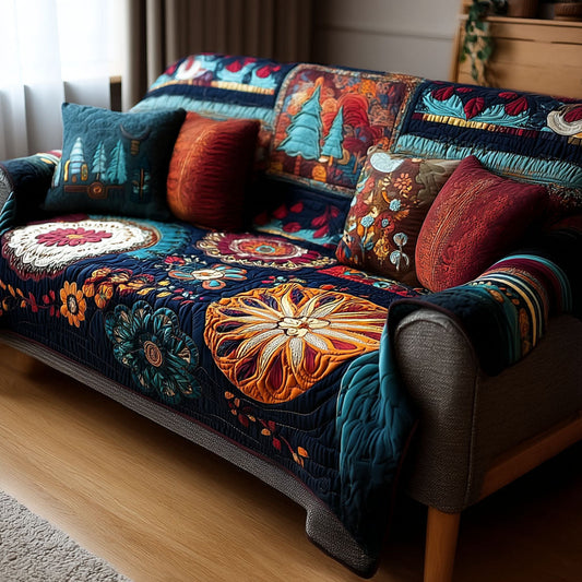 Free Flow Harmony Quilted Sofa Cover NCU0PT10031