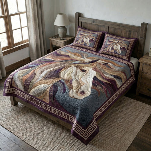 Free Mane 3-Piece Quilted Bedding Set NCU0NT12532