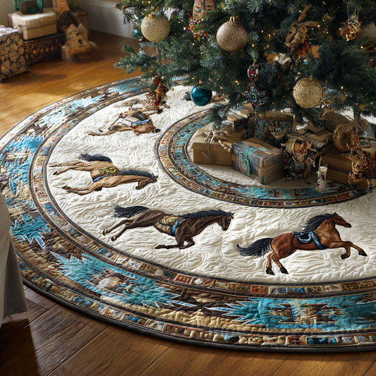 Free Range Spirit Christmas Quilted Tree Skirt NCU0PT9970
