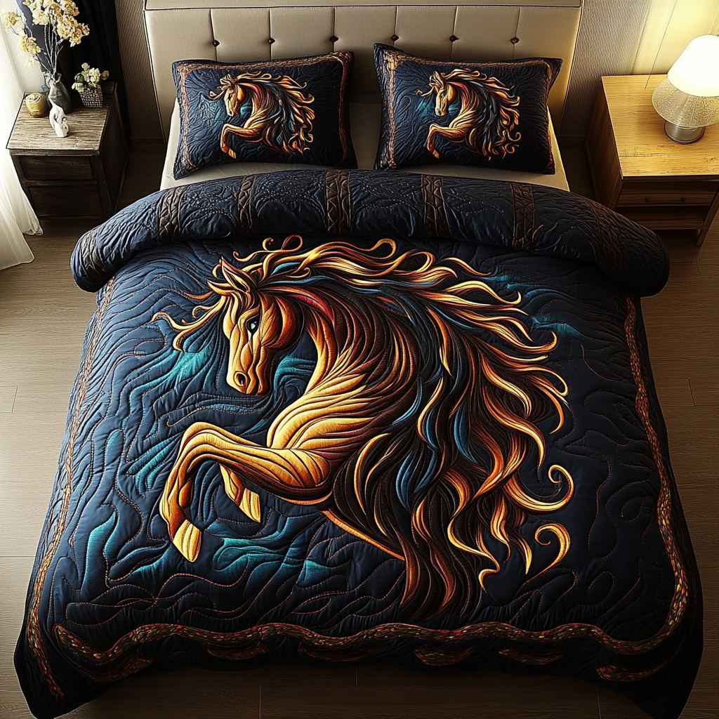 Free Spirit 3-Piece Quilted Bedding Set NCU0DK4734