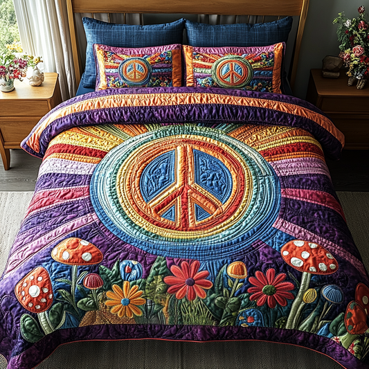 Free Spirit 3-Piece Quilted Bedding Set NCU0DV4757