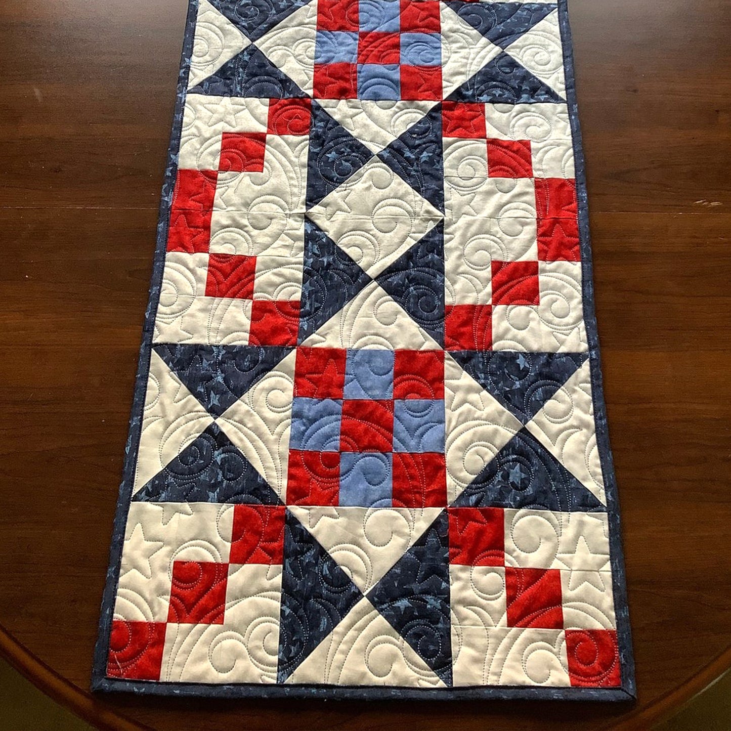 Freedom Patch Quilted Table Runner NCU0TH560