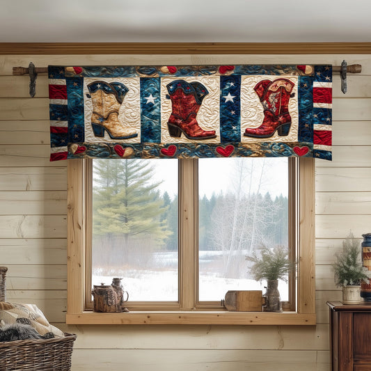 Freedom Boots On Quilted Valance NCU0NT7364