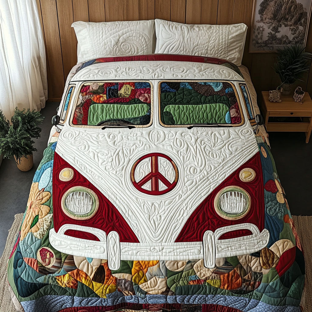 Freedom Camper 3-Piece Quilted Bedding Set NCU0PT4108