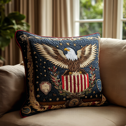 Freedom Eagle Quilted Pillow Case NCU0DK9024