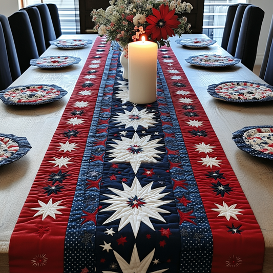 Freedom Flair Quilted Table Runner NCU0VH4224