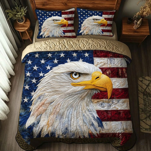 Freedom Flight 3-Piece Quilted Bedding Set NCU0DK12002
