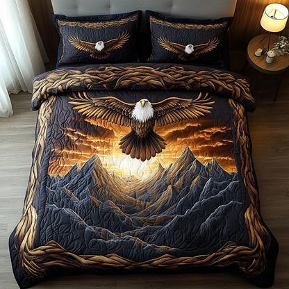Freedom Flight 3-Piece Quilted Bedding Set NCU0DK5739