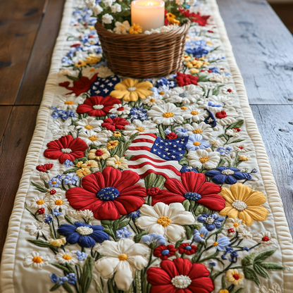 Freedom Flora Quilted Table Runner NCU0VH5921