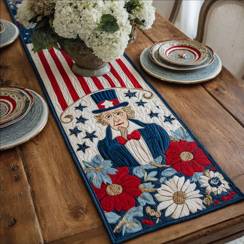 Freedom Garden Harmony Quilted Table Runner NCU0PT11444
