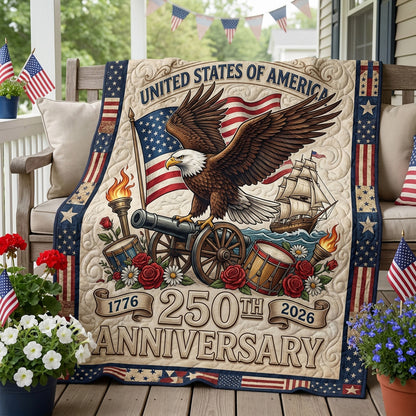 Freedom Honor Quilted Blanket NCU0TV1887
