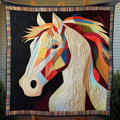 Freedom Hoofprints Quilted Blanket NCU0DK1782