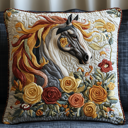 Freedom Horse Quilted Pillow Case NCU0DV5234