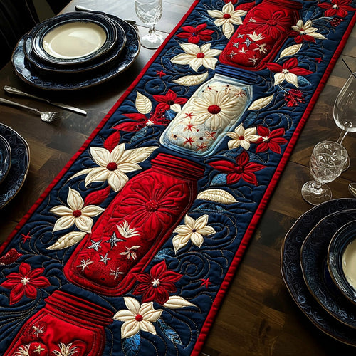 Freedom Mason Quilted Table Runner NCU0DV6568