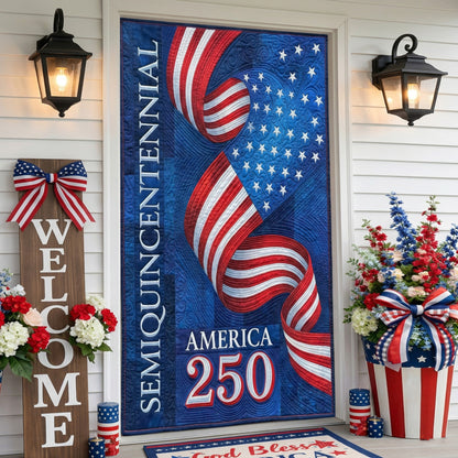 Freedom Ribbon Quilted Door Cover NCU0NT12679