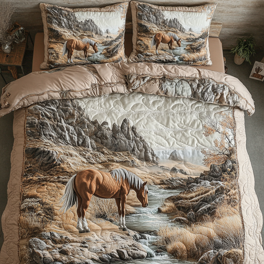 Freedom Ride 3-Piece Quilted Bedding Set NCU0DK7147