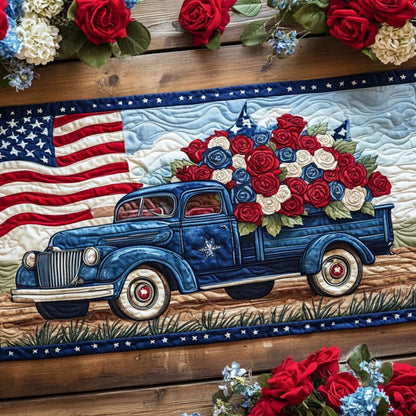 Freedom Ride Quilted Table Runner NCU0PT5374