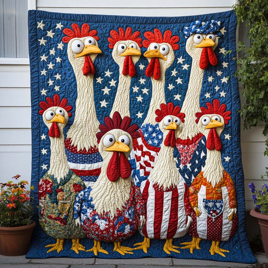 Freedom Rooster Crew Quilted Blanket NCU0NT8155