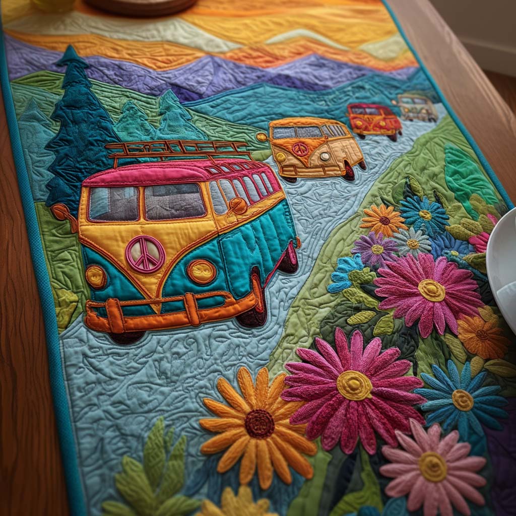 Freedom Route Quilted Table Runner NCU0NT10629